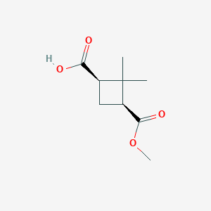 (1R,3S)-3-(Methoxycarbonyl)-2,2-dimethylcyclobutane-1-carboxylic acid