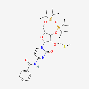 N-[1-[9-(methylsulfanylmethoxy)-2,2,4,4-tetra(propan-2-yl)-6a,8,9,9a-tetrahydro-6H-furo[3,2-f][1,3,5,2,4]trioxadisilocin-8-yl]-2-oxopyrimidin-4-yl]benzamide