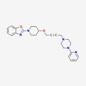 2-[4-({4-[4-(Pyridin-2-yl)piperazin-1-yl]but-2-yn-1-yl}oxy)piperidin-1-yl]-1,3-benzoxazole