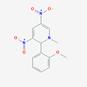 molecular formula C13H13N3O5 B1227609 2-(2-甲氧基苯基)-1-甲基-3,5-二硝基-2H-吡啶 