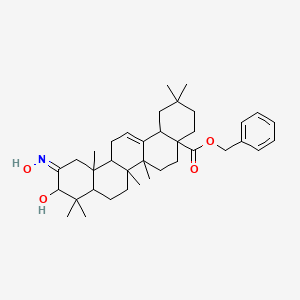 benzyl (11Z)-10-hydroxy-11-hydroxyimino-2,2,6a,6b,9,9,12a-heptamethyl-3,4,5,6,6a,7,8,8a,10,12,13,14b-dodecahydro-1H-picene-4a-carboxylate