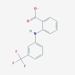 molecular formula C14H9F3NO2- B1227613 Flufenamate 