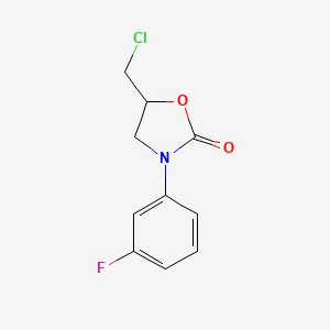 5-(Chloromethyl)-3-(3-fluorophenyl)-1,3-oxazolidin-2-one