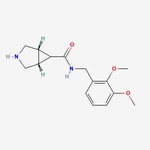 molecular formula C15H20N2O3 B12276193 3-Azabicyclo[3.1.0]hexane-6-carboxamide, N-[(2,3-dimethoxyphenyl)methyl]-, (1alpha,5alpha)- CAS No. 1227267-15-3