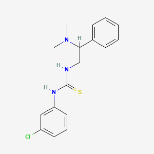 molecular formula C17H20ClN3S B1227620 1-(3-Chlorophenyl)-3-[2-(dimethylamino)-2-phenylethyl]thiourea 