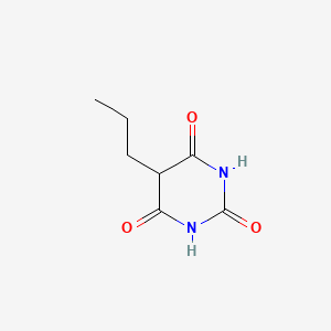 molecular formula C7H10N2O3 B12276235 Barbituric acid, 5-propyl- CAS No. 6156-88-3