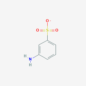 molecular formula C6H6NO3S- B1227625 3-Aminobenzenesulfonate 