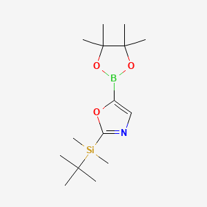 2-(tert-Butyldimethylsilyl)-5-(4,4,5,5-tetramethyl-1,3,2-dioxaborolan-2-yl)oxazole