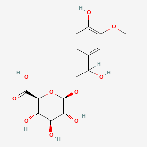 molecular formula C15H20O10 B1227628 Mhpg glucuronide CAS No. 52002-41-2