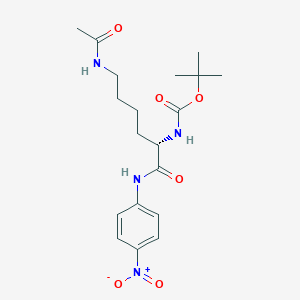 molecular formula C19H28N4O6 B12276283 Boc-Lys(Ac)-pNA 