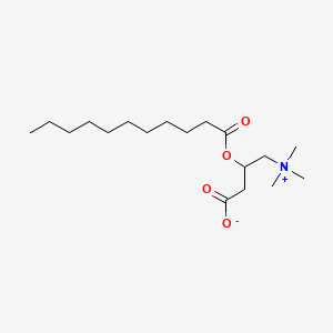 molecular formula C18H35NO4 B1227632 十一碳酰基肉碱 CAS No. 142759-00-0