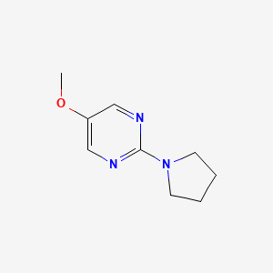 molecular formula C9H13N3O B12276330 5-Methoxy-2-(pyrrolidin-1-yl)pyrimidine 