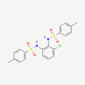 molecular formula C20H19ClN2O4S2 B12276336 N,N'-(3-Chloro-1,2-phenylene)bis(4-methylbenzenesulfonamide) 