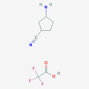 3-Aminocyclopentane-1-carbonitrile; trifluoroacetic acid