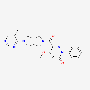 5-Methoxy-6-[5-(5-methylpyrimidin-4-yl)-octahydropyrrolo[3,4-c]pyrrole-2-carbonyl]-2-phenyl-2,3-dihydropyridazin-3-one