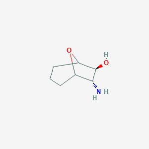 molecular formula C7H13NO2 B12276415 (6S,7S)-7-amino-8-oxabicyclo[3.2.1]octan-6-ol 