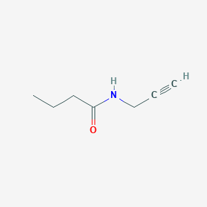 molecular formula C7H11NO B12276429 N-prop-2-ynylbutyric amide 