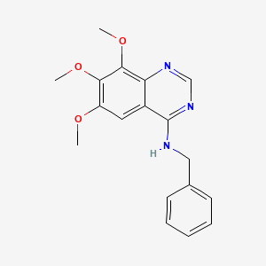 6,7,8-Trimethoxy-n-(phenylmethyl)-4-quinazolinamine