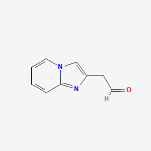 molecular formula C9H8N2O B12276444 Imidazo[1,2-a]pyridine-2-acetaldehyde CAS No. 1260384-01-7