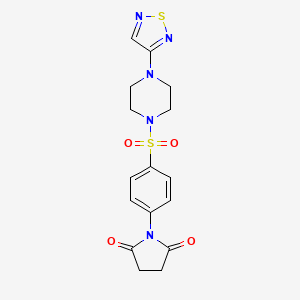 1-(4-{[4-(1,2,5-Thiadiazol-3-yl)piperazin-1-yl]sulfonyl}phenyl)pyrrolidine-2,5-dione