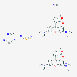 copper;[6-(diethylamino)-9-(2-ethoxycarbonylphenyl)xanthen-3-ylidene]-diethylazanium;iron(2+);hexacyanide