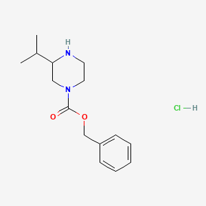 molecular formula C15H23ClN2O2 B12276464 (S)-4-N-CBZ-2-ISOPROPYLPIPERAZINE-HCl 