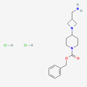 Benzyl 4-(3-(aminomethyl)azetidin-1-yl)piperidine-1-carboxylate dihydrochloride