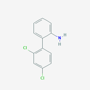 molecular formula C12H9Cl2N B12276507 [1,1'-Biphenyl]-2-amine, 2',4'-dichloro- CAS No. 212138-75-5