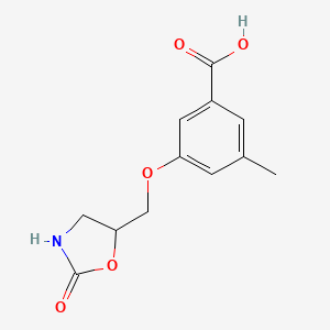 3-Methyl-5-((2-oxo-5-oxazolidinyl)methoxy)benzoic acid