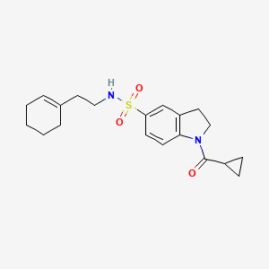 N-[2-(1-cyclohexenyl)ethyl]-1-[cyclopropyl(oxo)methyl]-2,3-dihydroindole-5-sulfonamide