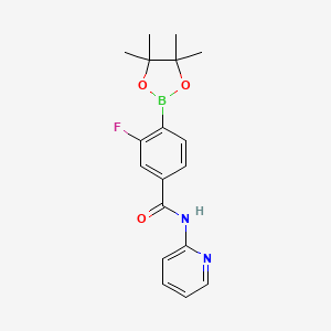 Benzamide,3-fluoro-N-2-pyridinyl-4-(4,4,5,5-tetramethyl-1,3,2-dioxaborolan-2-yl)-