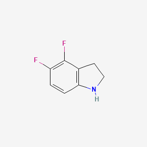 molecular formula C8H7F2N B12276548 4,5-Difluoroindoline 