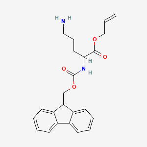 allyl 2-((((9H-fluoren-9-yl)methoxy)carbonyl)amino)-5-aminopentanoate