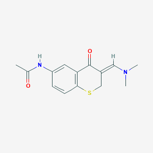 N-[(3Z)-3-(dimethylaminomethylidene)-4-oxothiochromen-6-yl]acetamide