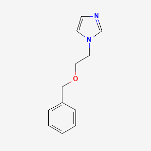 molecular formula C12H14N2O B1227662 1-(2-Phenylmethoxyethyl)imidazole 