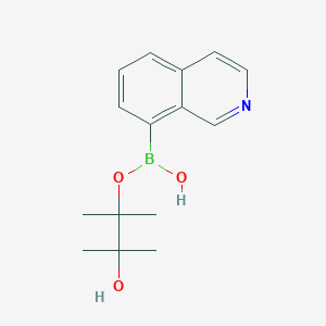 molecular formula C15H20BNO3 B12276637 Isoquinonline-8-boronicacidpinacolester 