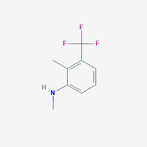 molecular formula C9H10F3N B12276684 Methyl-(2-methyl-3-trifluoromethyl-phenyl)-amine 