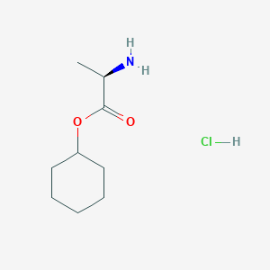 molecular formula C9H18ClNO2 B12276703 (R)-Cyclohexyl 2-aminopropanoate hydrochloride 