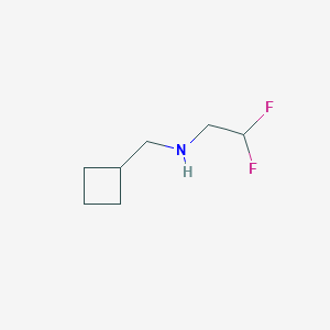 molecular formula C7H13F2N B12276753 (Cyclobutylmethyl)(2,2-difluoroethyl)amine 