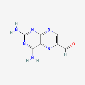 molecular formula C7H6N6O B1227677 2,4-Diaminopteridine-6-carbaldehyde CAS No. 4261-17-0