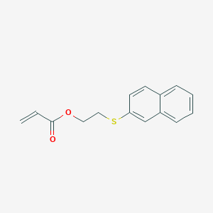 molecular formula C15H14O2S B12276788 Naphthalenylthioethyl acrylate 