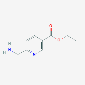 molecular formula C9H12N2O2 B12276792 Ethyl 6-(aminomethyl)nicotinate 