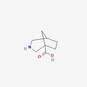 molecular formula C8H13NO2 B12276802 3-Azabicyclo[3.2.1]octane-1-carboxylic acid 