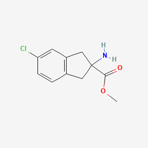 2-Amino-5-chloro-indan-2-carboxylic acid methyl ester