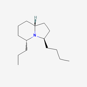 molecular formula C15H29N B1227685 3-Butyl-5-propyloctahydroindolizine CAS No. 67217-85-0