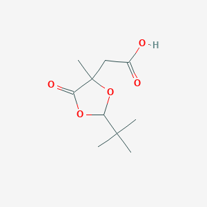 1,3-Dioxolane-4-acetic acid, 2-(1,1-dimethylethyl)-4-methyl-5-oxo-,(2S-cis)-