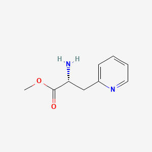 molecular formula C9H12N2O2 B12276921 Methyl (r)-2-amino-3-(pyridin-2-yl)propanoate 