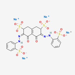 molecular formula C22H16N4Na4O14S4 B12276928 Sulfonazo III, titration indicator for S O4 