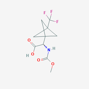 (2S)-2-[(methoxycarbonyl)amino]-2-[3-(trifluoromethyl)bicyclo[1.1.1]pentan-1-yl]acetic acid