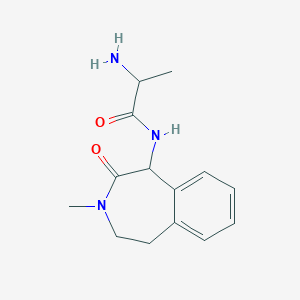 2-Amino-N-(3-methyl-2-oxo-4,5-dihydro-1H-3-benzazepin-1-YL)propanamide